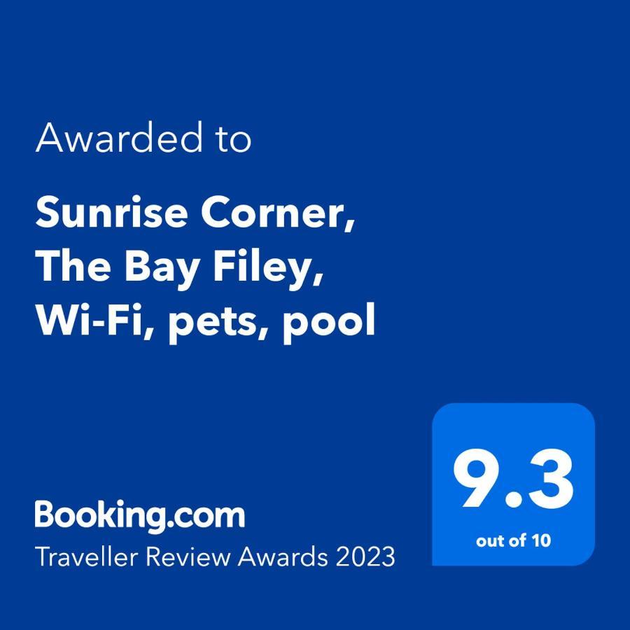 Sunrise Corner, The Bay Filey, Wi-Fi, Pets, Pool Apartment Bagian luar foto